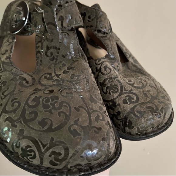Alegria• tan brown black choco vine print Alg-922 size Eu 40 womens US 9.5/10 - Picture 6 of 9